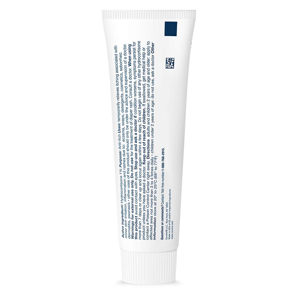CeraVe 1% Hydrocortisone Anti-Itch Cream, Fragrance-Free Relief for Eczema-Prone & Dry Skin, 1 Ounce - Image 10