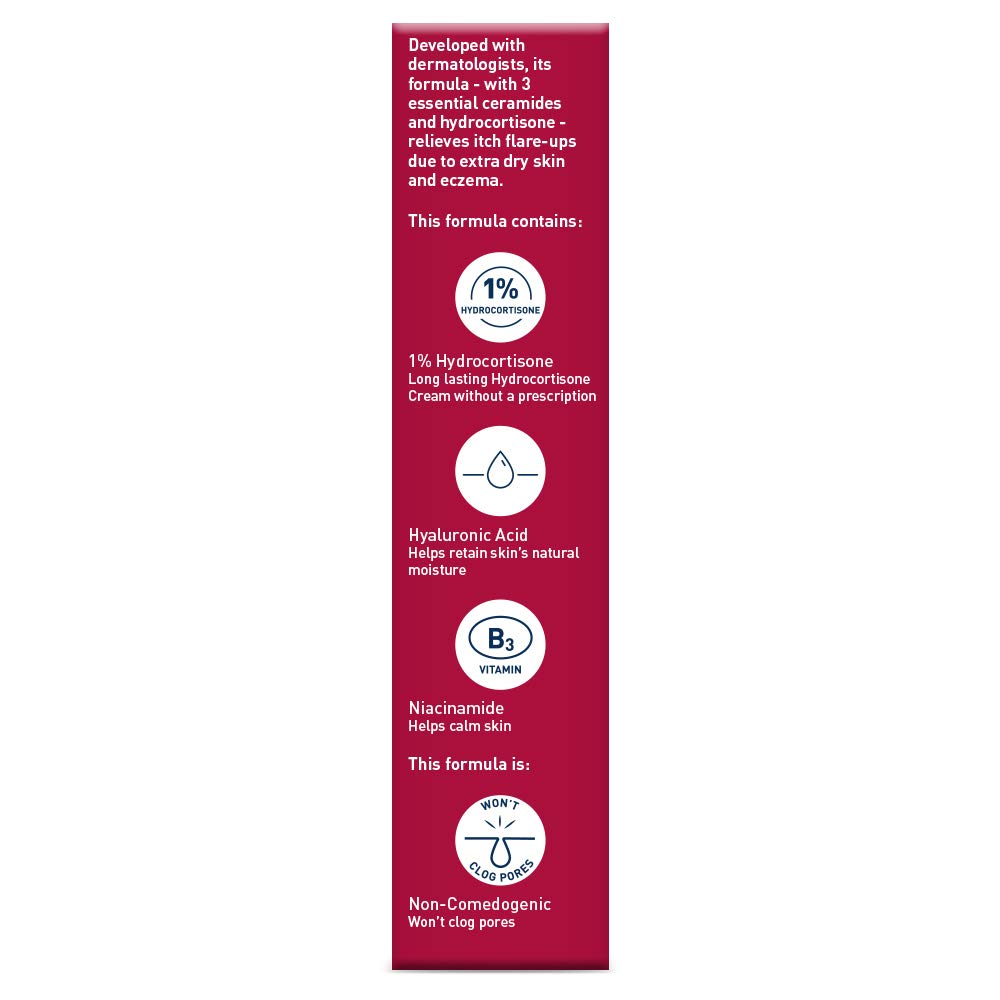 CeraVe 1% Hydrocortisone Anti-Itch Cream, Fragrance-Free Relief for Eczema-Prone & Dry Skin, 1 Ounce - Image 12
