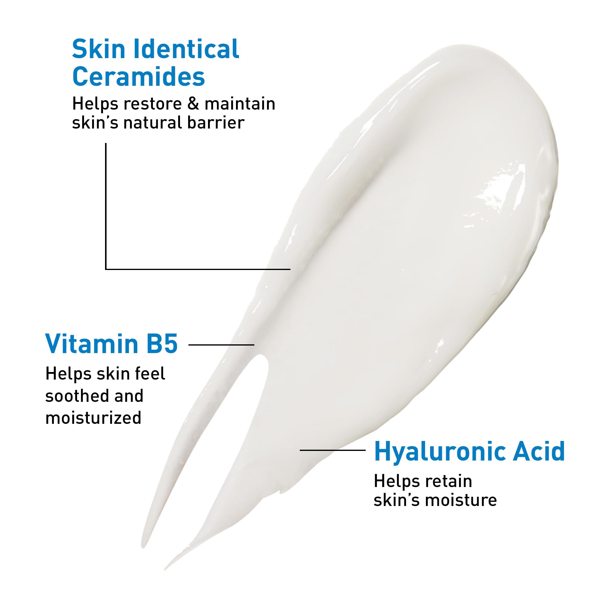 Cerave Hyaluronic Acid Serum for Face with Vitamin B5 and Ceramides, Hydrating Face Serum for Dry Skin, Fragrance Free, 1 Ounce - Image 3