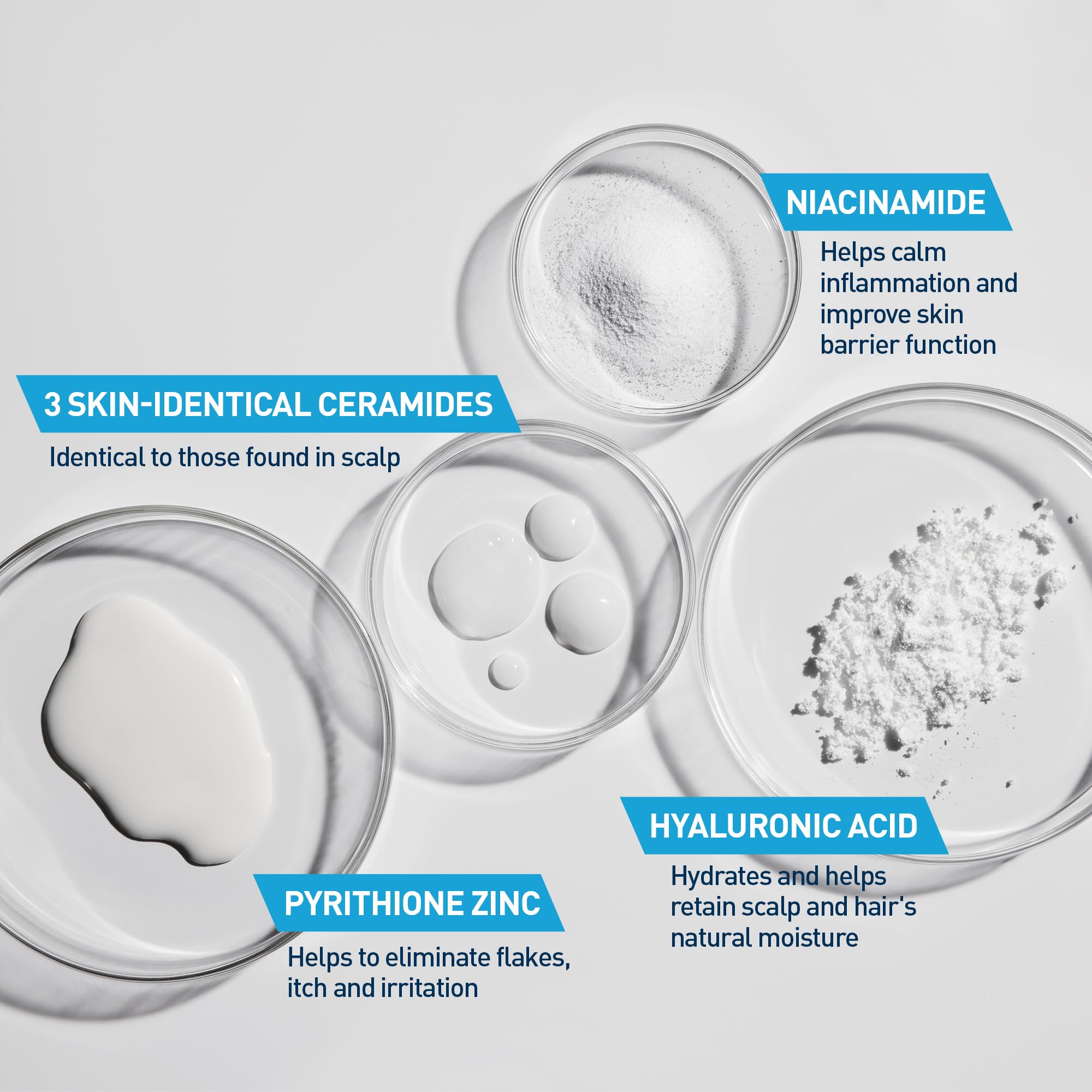 CeraVe Hydrating Anti Dandruff Shampoo and Conditioner Set, Pyrithione Zinc Dandruff Treatment With Ceramides, Hyaluronic Acid & Niacinamide, Helps Elimanate Flakes & Reduce Itchy Scalp - Image 5