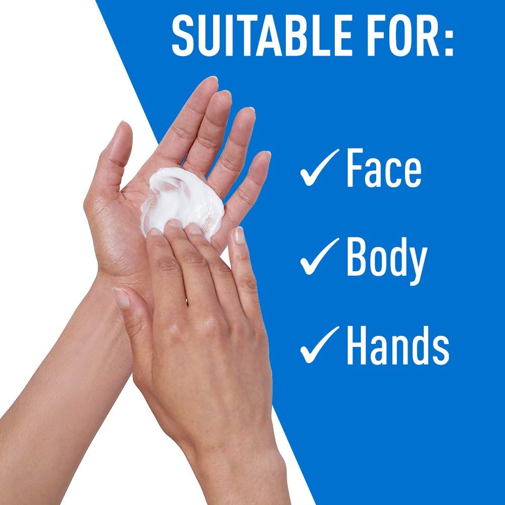 CeraVe Moisturizing Cream & Hydrating Facial Cleanser Skin Care Set, Combo Pack For Dry Skin Relief, Travel Essentials, 1oz Cleanser + 16oz Cream With Pump - Image 3